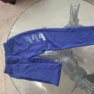 Boy's blue Puma sweatpants